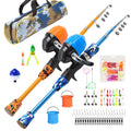 Kid Fishing Pole Set Portable Telescopic Fishing Rod and Reel Combo with Fishing Tackle Box Fishing Bucket and Fishing Net Fishing Gift for Boys Girls Youth Age Beginners